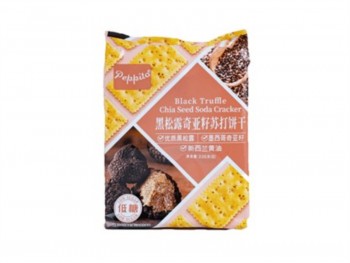 PEPPITO 黑松露奇亚籽苏打饼干 336.00 GRAM