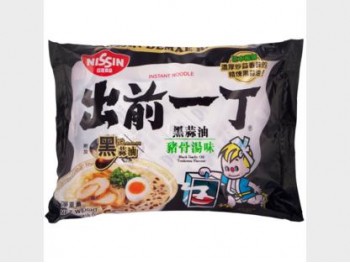 日新 出前一丁 黑蒜油豬骨湯味