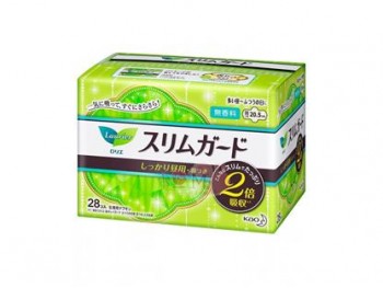 花王 纤薄日用护翼卫生巾 28片