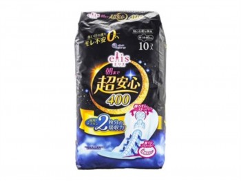 爱丽丝 超安心400夜用超长护翼卫生巾 10.00 PIECE