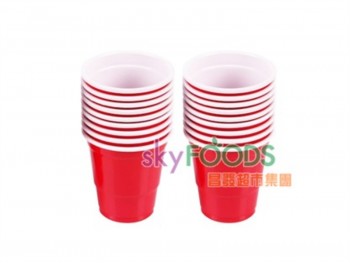 P.W 一次性红色塑料杯 1.00 PACK