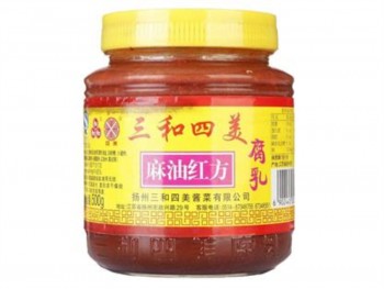 三和四美 麻油红方腐乳 500.00 GRAM